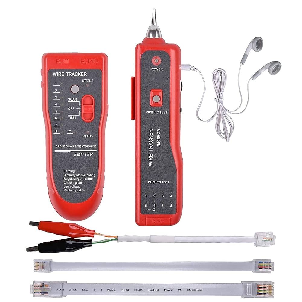 Dr.ジョーンズのストレイン-カウンターストレイン Ubrand Network Cable Tester, RJ45 RJ11 Multi-Function Wire